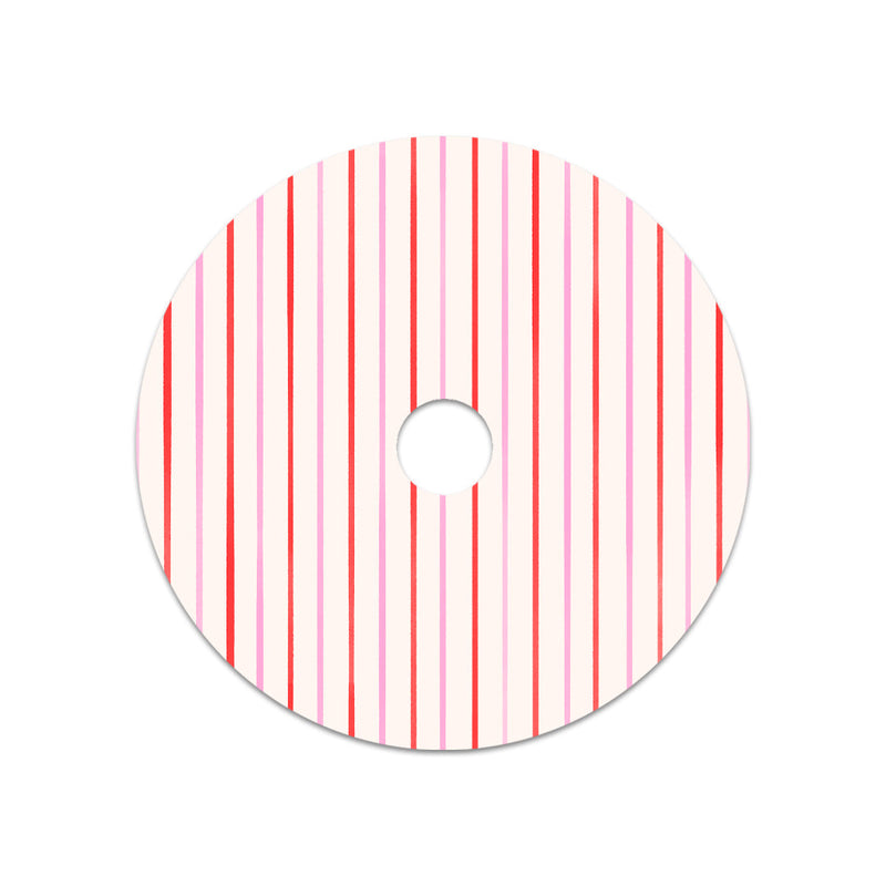 Peppermint Stripes Freestyle Libre 2 Sticker - Pump Peelz Peppermint Stripes Freestyle Libre 2 Sticker - Pump Peelz