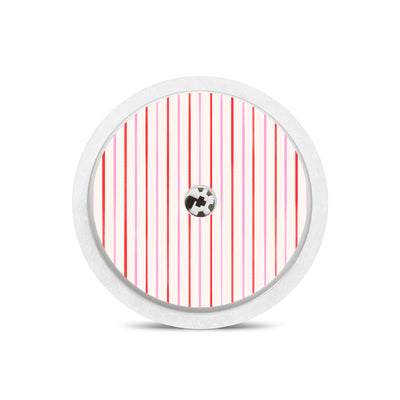 Peppermint Stripes Freestyle Libre 2 Sticker - Pump Peelz Peppermint Stripes Freestyle Libre 2 Sticker - Pump Peelz