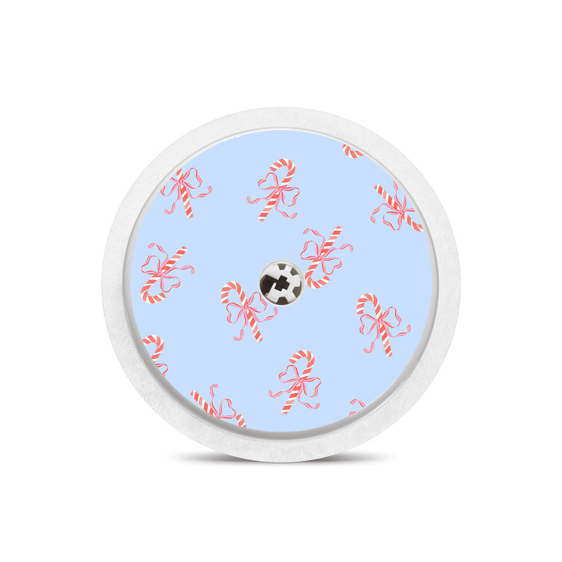 Candy Cane Lane Freestyle Libre 2 Sticker - Pump Peelz Candy Cane Lane Freestyle Libre 2 Sticker - Pump Peelz