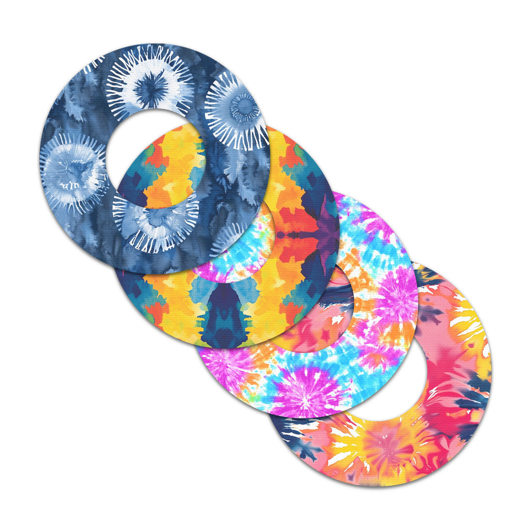 Tie Dye Variety Pack Freestyle Libre 2 Patch Tape - Pump Peelz Tie Dye Variety Pack Freestyle Libre 2 Patch Tape - Pump Peelz