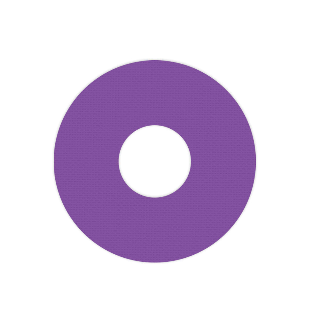 Solid Color Purple FreeStyle Libre 3 Plus & Lingo Patch Tape - Pump Peelz Solid Color Purple FreeStyle Libre 3 Plus & Lingo Patch Tape - Pump Peelz