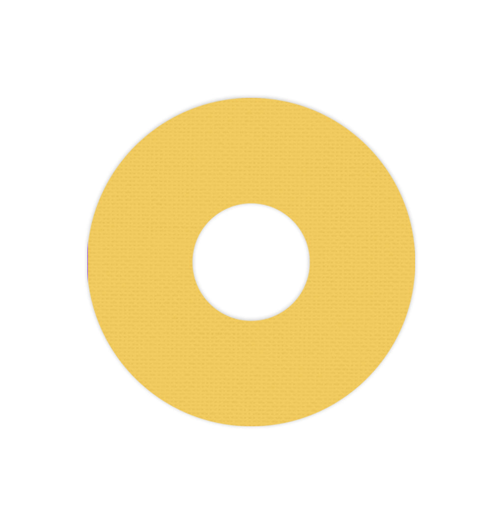 Solid Color Yellow FreeStyle Libre 3 Plus & Lingo Patch Tape - Pump Peelz Solid Color Yellow FreeStyle Libre 3 Plus & Lingo Patch Tape - Pump Peelz