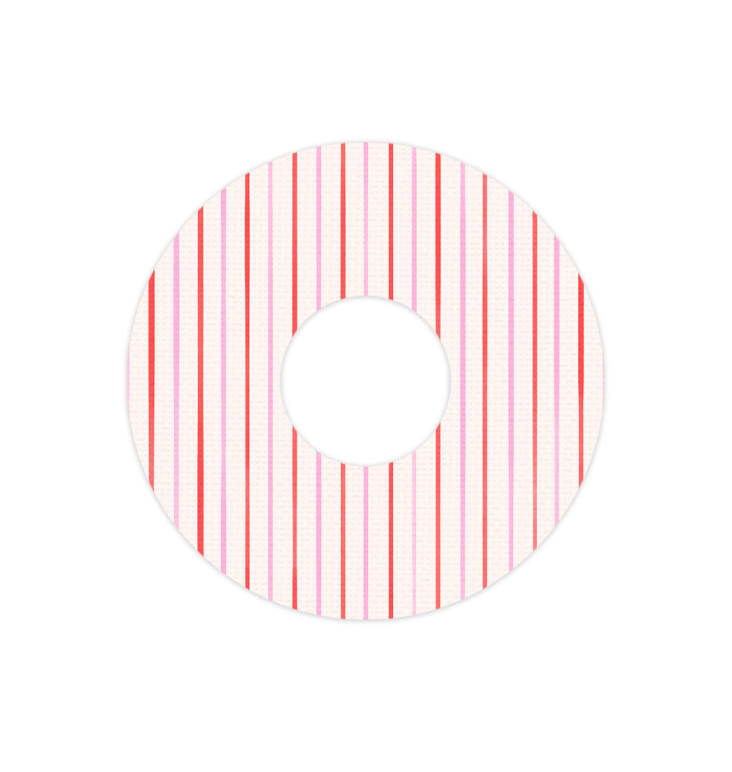 Peppermint Stripes FreeStyle Libre 3 Plus & Lingo Patch Tape - Pump Peelz Peppermint Stripes FreeStyle Libre 3 Plus & Lingo Patch Tape - Pump Peelz