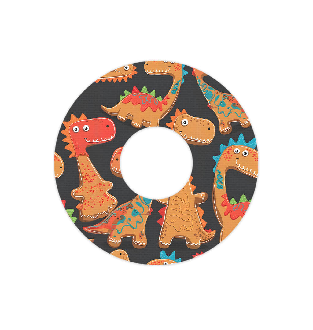 Jurassic Gingerbread FreeStyle Libre 3 Plus & Lingo Patch Tape - Pump Peelz Jurassic Gingerbread FreeStyle Libre 3 Plus & Lingo Patch Tape - Pump Peelz