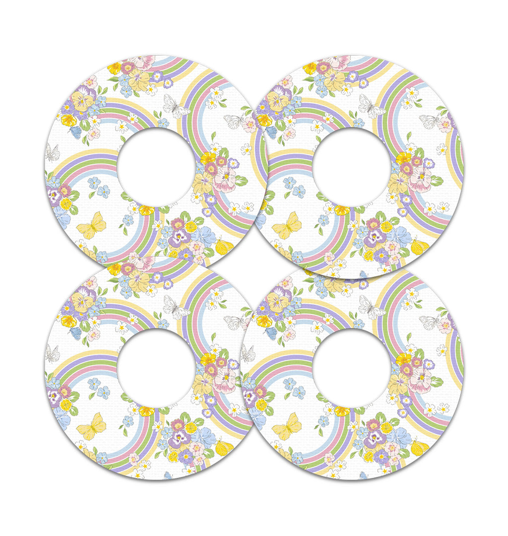Rainbow Blooms FreeStyle Libre 3 Plus & Lingo Patch Tape - Pump Peelz Rainbow Blooms FreeStyle Libre 3 Plus & Lingo Patch Tape - Pump Peelz