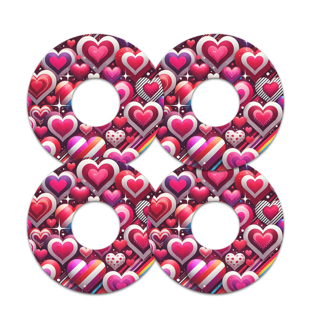 Sparkly Hearts FreeStyle Libre 3 Plus & Lingo Patch Tape - Pump Peelz Sparkly Hearts FreeStyle Libre 3 Plus & Lingo Patch Tape - Pump Peelz