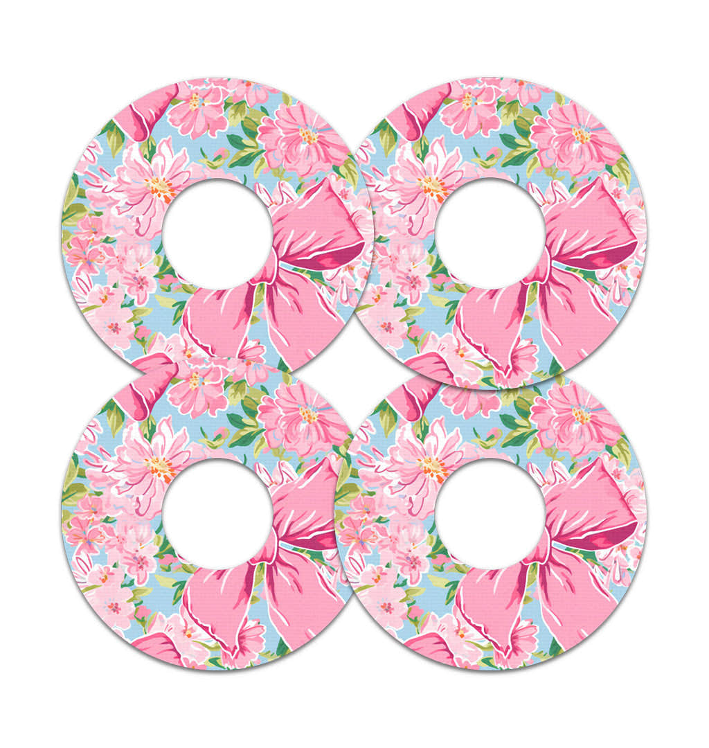 Blossom Bows FreeStyle Libre 3 Plus & Lingo Patch Tape - Pump Peelz Blossom Bows FreeStyle Libre 3 Plus & Lingo Patch Tape - Pump Peelz