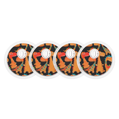 Jurassic Gingerbread FreeStyle Libre 3 Plus & Lingo Sensor Sticker - Pump Peelz Jurassic Gingerbread FreeStyle Libre 3 Plus & Lingo Sensor Sticker - Pump Peelz
