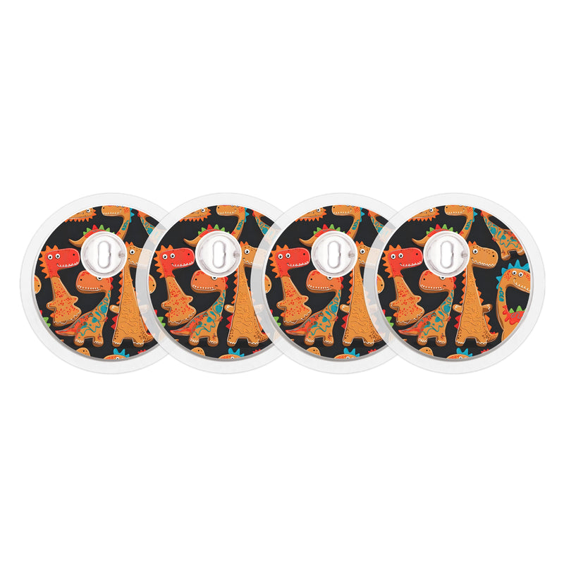 Jurassic Gingerbread FreeStyle Libre 3 Plus & Lingo Sensor Sticker - Pump Peelz Jurassic Gingerbread FreeStyle Libre 3 Plus & Lingo Sensor Sticker - Pump Peelz