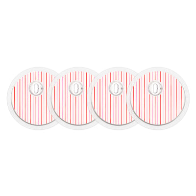 Peppermint Stripes FreeStyle Libre 3 Plus & Lingo Sensor Sticker - Pump Peelz Peppermint Stripes FreeStyle Libre 3 Plus & Lingo Sensor Sticker - Pump Peelz