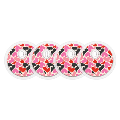 Heartbreaker FreeStyle Libre 3 Plus & Lingo Sensor Sticker - Pump Peelz Heartbreaker FreeStyle Libre 3 Plus & Lingo Sensor Sticker - Pump Peelz