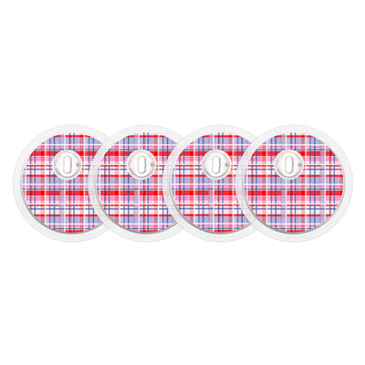 Party Plaid FreeStyle Libre 3 Plus & Lingo Sensor Sticker - Pump Peelz Party Plaid FreeStyle Libre 3 Plus & Lingo Sensor Sticker - Pump Peelz