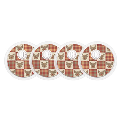 Rustic Reindeer FreeStyle Libre 3 Plus & Lingo Sensor Sticker - Pump Peelz Rustic Reindeer FreeStyle Libre 3 Plus & Lingo Sensor Sticker - Pump Peelz