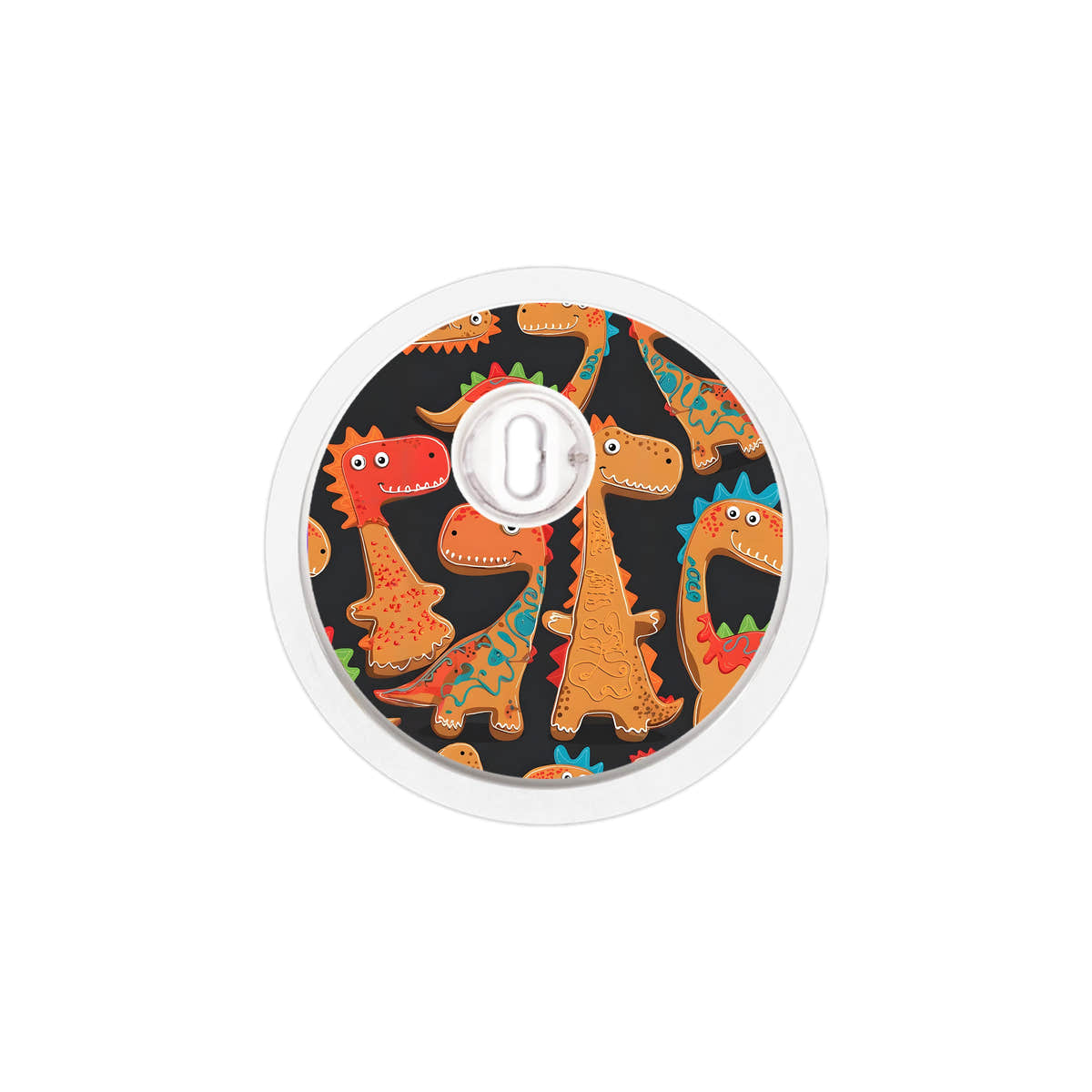 Jurassic Gingerbread FreeStyle Libre 3 Plus & Lingo Sensor Sticker - Pump Peelz Jurassic Gingerbread FreeStyle Libre 3 Plus & Lingo Sensor Sticker - Pump Peelz