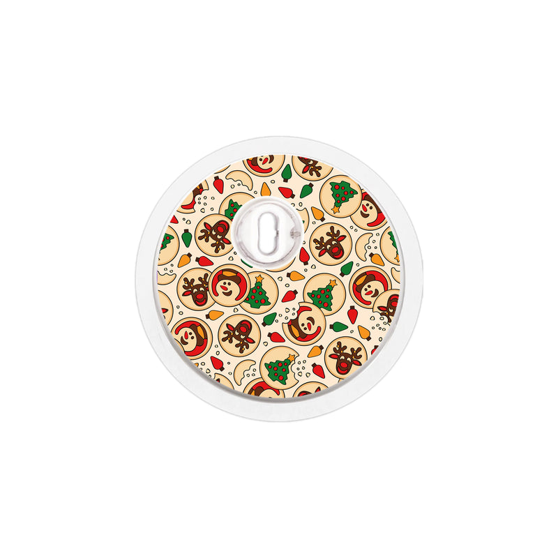 Santa's Cookies FreeStyle Libre 3 Plus & Lingo Sensor Sticker - Pump Peelz Santa's Cookies FreeStyle Libre 3 Plus & Lingo Sensor Sticker - Pump Peelz