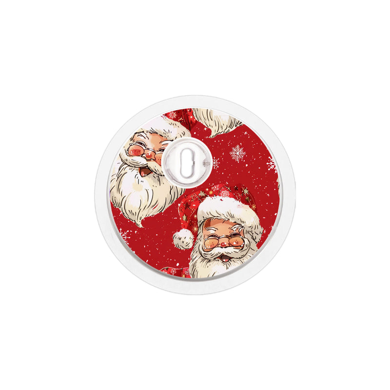 Jolly Old Saint Nick FreeStyle Libre 3 Plus & Lingo Sensor Sticker - Pump Peelz Jolly Old Saint Nick FreeStyle Libre 3 Plus & Lingo Sensor Sticker - Pump Peelz
