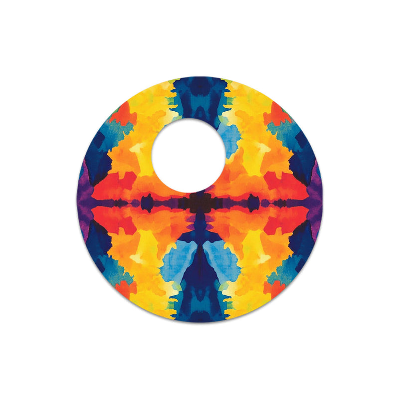 Bright Tie Dye Sticker Designed for the FreeStyle Libre 3 Plus & Lingo Sensor Bright Tie Dye Sticker Designed for the FreeStyle Libre 3 Plus & Lingo Sensor