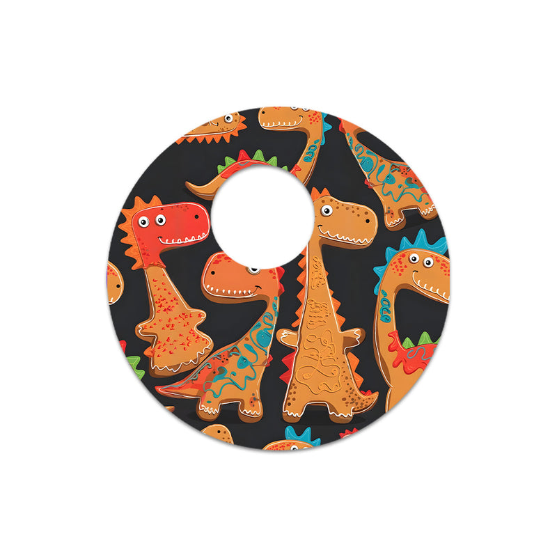 Jurassic Gingerbread FreeStyle Libre 3 Plus & Lingo Sensor Sticker - Pump Peelz Jurassic Gingerbread FreeStyle Libre 3 Plus & Lingo Sensor Sticker - Pump Peelz