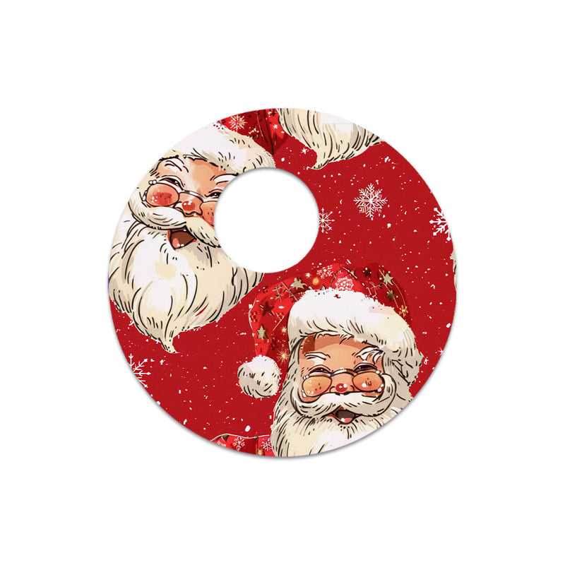 Jolly Old Saint Nick FreeStyle Libre 3 Plus & Lingo Sensor Sticker - Pump Peelz Jolly Old Saint Nick FreeStyle Libre 3 Plus & Lingo Sensor Sticker - Pump Peelz