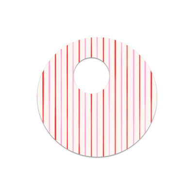 Peppermint Stripes FreeStyle Libre 3 Plus & Lingo Sensor Sticker - Pump Peelz Peppermint Stripes FreeStyle Libre 3 Plus & Lingo Sensor Sticker - Pump Peelz