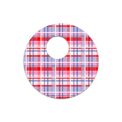 Party Plaid FreeStyle Libre 3 Plus & Lingo Sensor Sticker - Pump Peelz Party Plaid FreeStyle Libre 3 Plus & Lingo Sensor Sticker - Pump Peelz