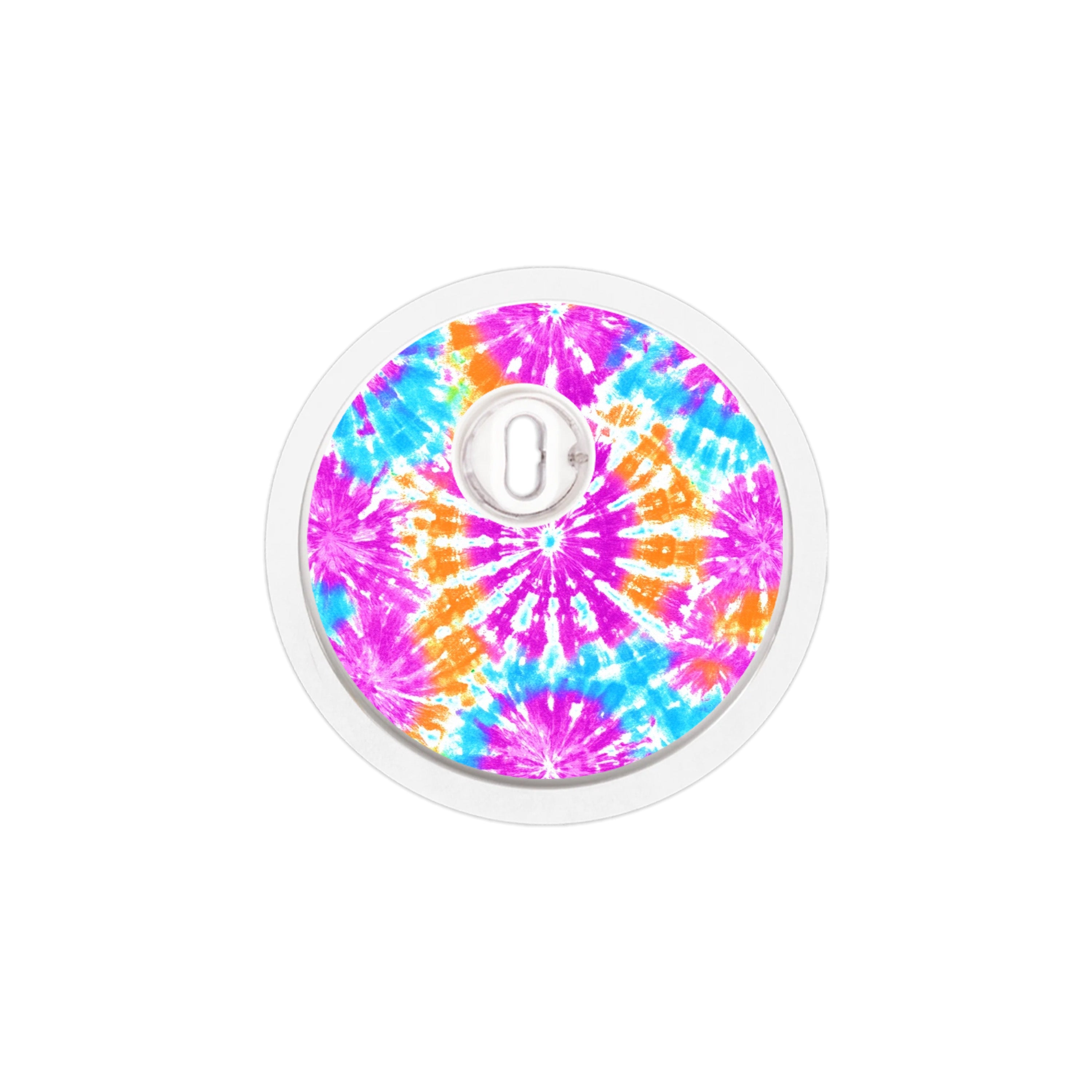 Neon Tie Dye Sticker Designed for the FreeStyle Libre 3 Plus & Lingo Sensor Neon Tie Dye Sticker Designed for the FreeStyle Libre 3 Plus & Lingo Sensor