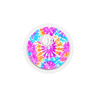 Neon Tie Dye Sticker Designed for the FreeStyle Libre 3 Plus & Lingo Sensor Neon Tie Dye Sticker Designed for the FreeStyle Libre 3 Plus & Lingo Sensor