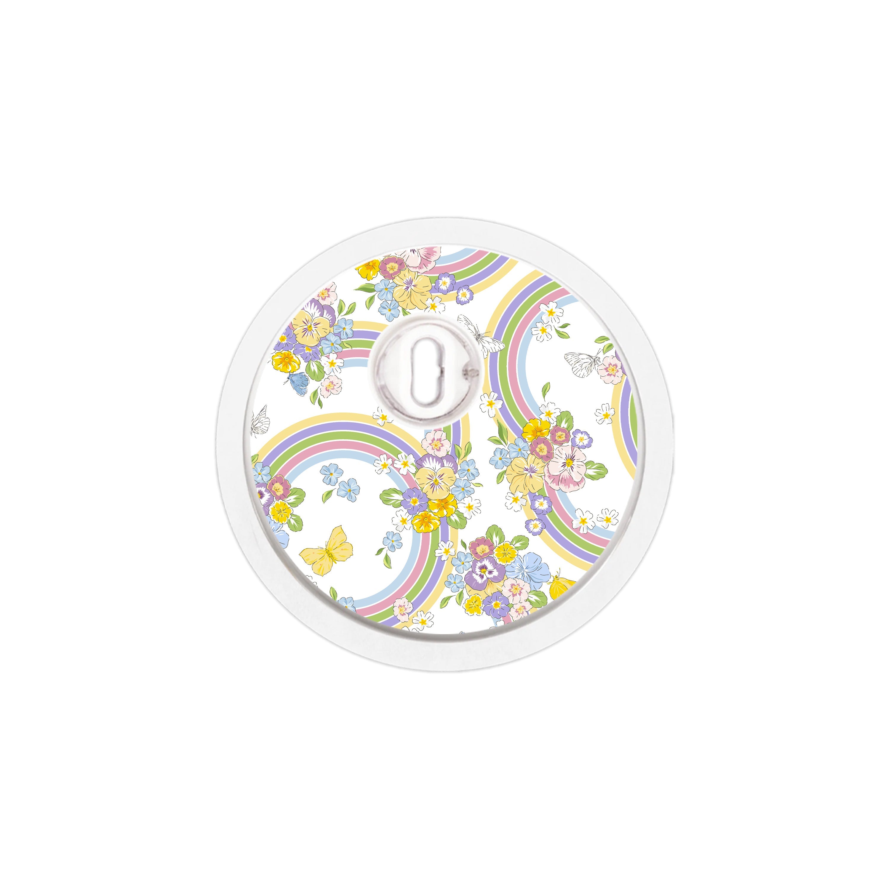 Rainbow Blooms Sticker Designed for the FreeStyle Libre 3 Plus & Lingo Sensor Rainbow Blooms Sticker Designed for the FreeStyle Libre 3 Plus & Lingo Sensor