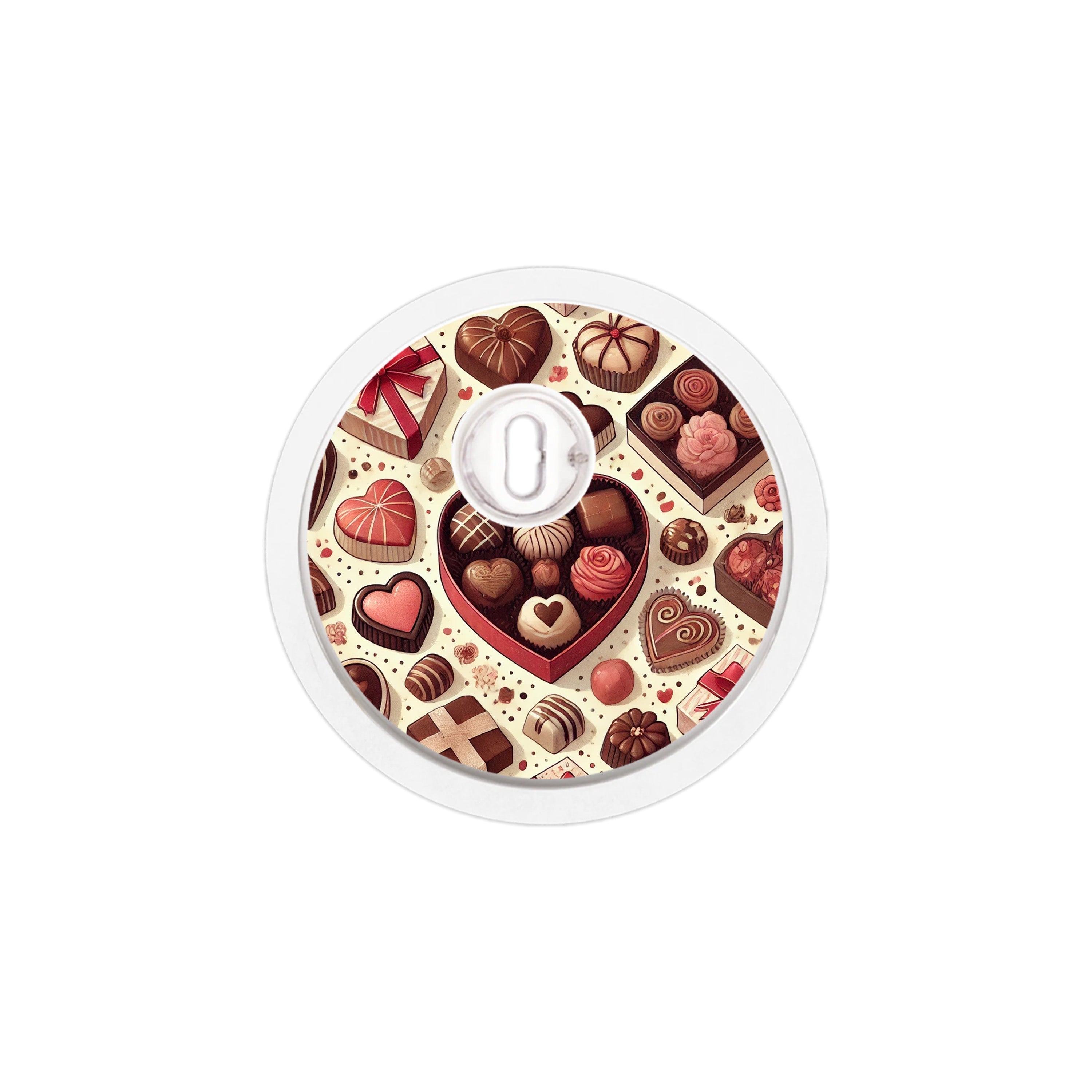 Chocolate Love Sticker Designed for the FreeStyle Libre 3 Plus & Lingo Sensor Chocolate Love Sticker Designed for the FreeStyle Libre 3 Plus & Lingo Sensor