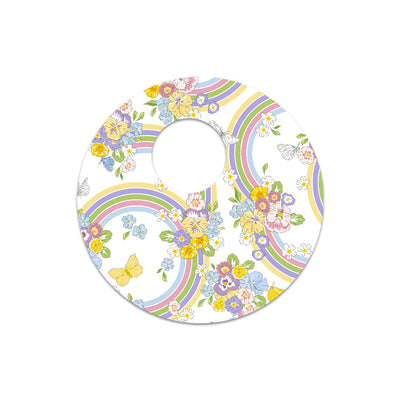Rainbow Blooms Sticker Designed for the FreeStyle Libre 3 Plus & Lingo Sensor Rainbow Blooms Sticker Designed for the FreeStyle Libre 3 Plus & Lingo Sensor