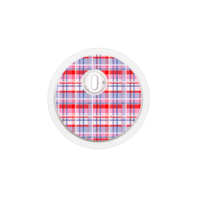 Party Plaid FreeStyle Libre 3 Plus & Lingo Sensor Sticker - Pump Peelz Party Plaid FreeStyle Libre 3 Plus & Lingo Sensor Sticker - Pump Peelz