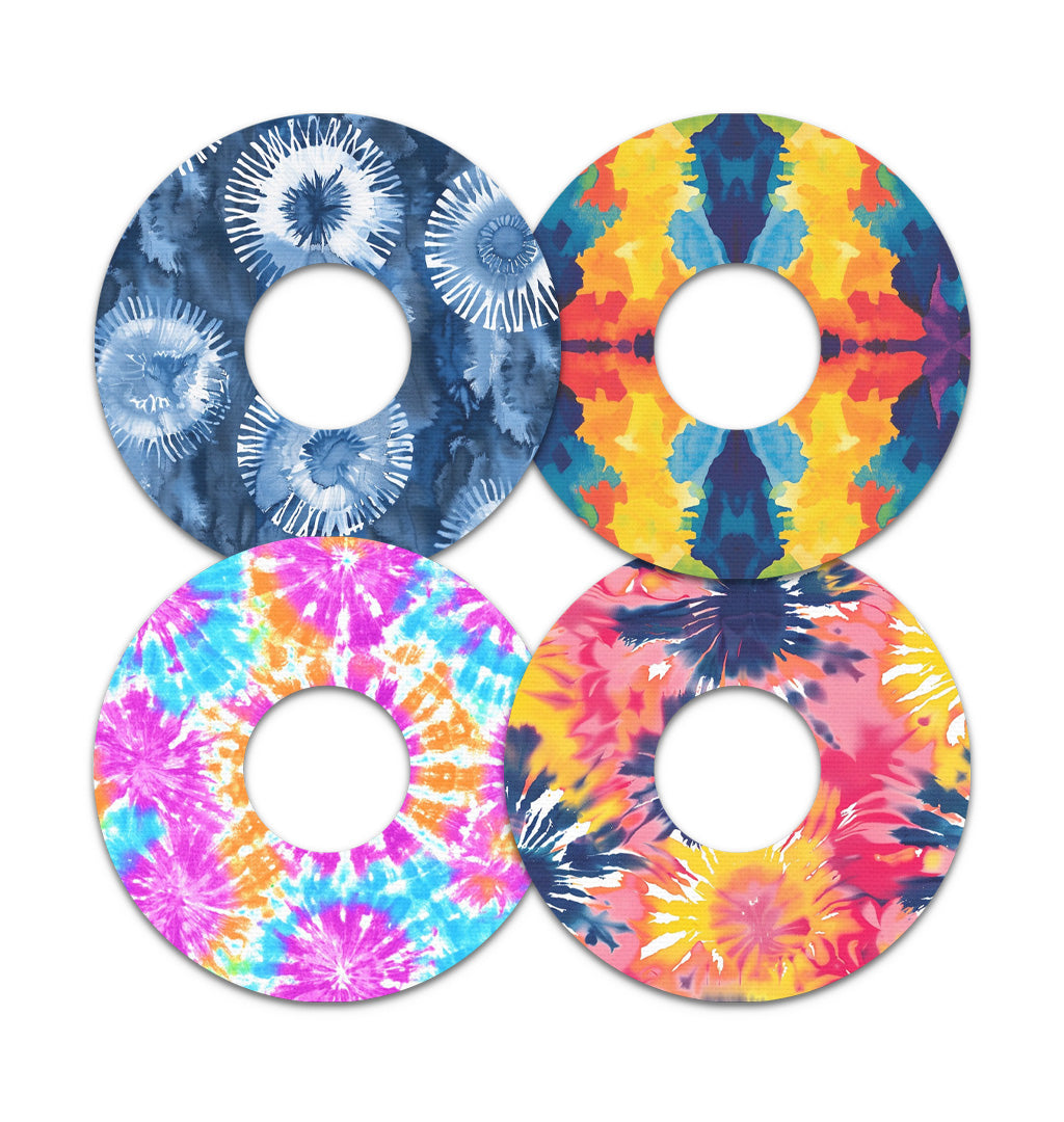 Tie Dye Variety Pack FreeStyle Libre 3 Plus & Lingo Patch Tape - Pump Peelz Tie Dye Variety Pack FreeStyle Libre 3 Plus & Lingo Patch Tape - Pump Peelz