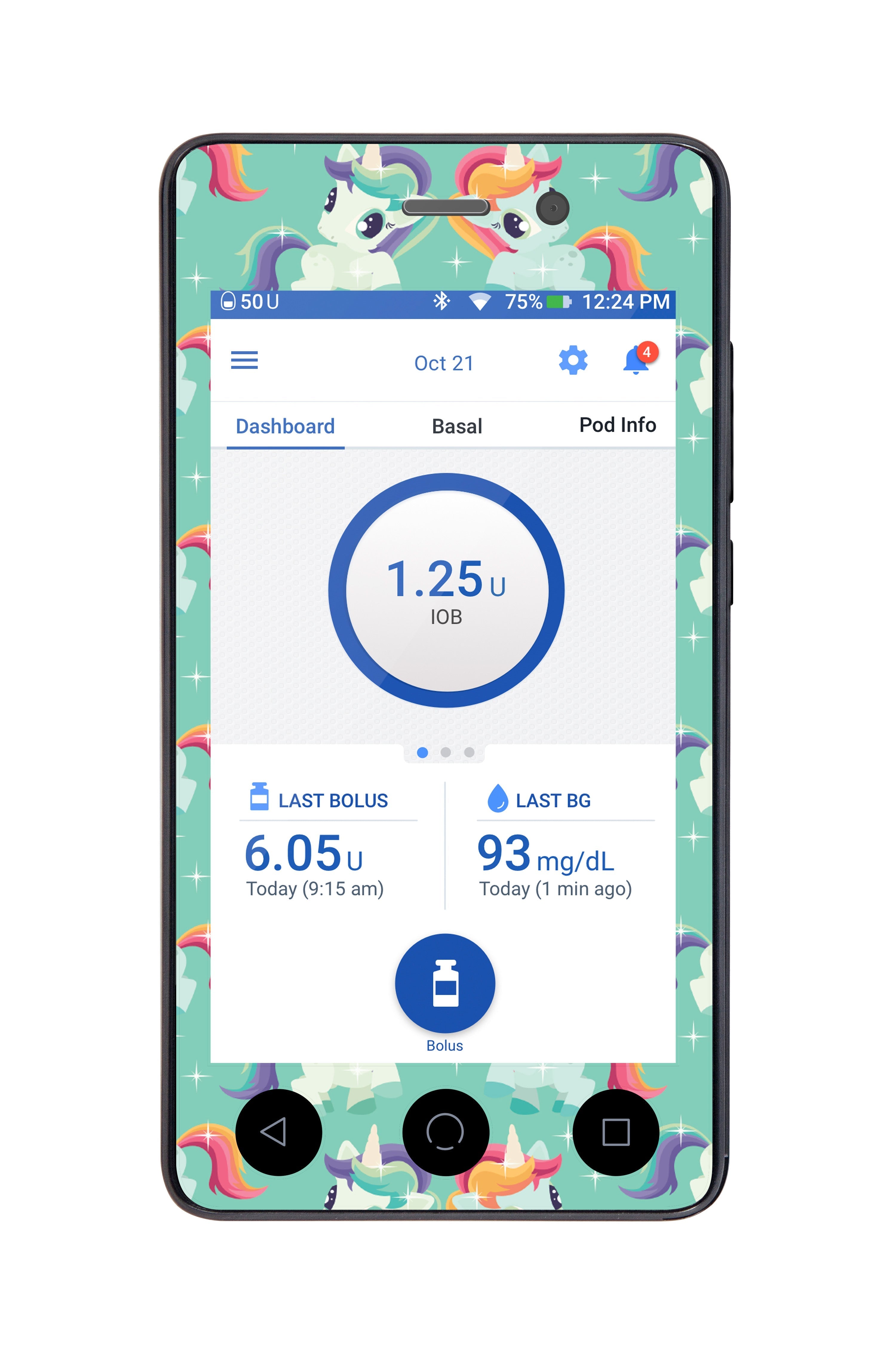 Little Ponies Sticker for Omnipod DASH® PDM – Pump Peelz Little Ponies Sticker for Omnipod DASH® PDM – Pump Peelz