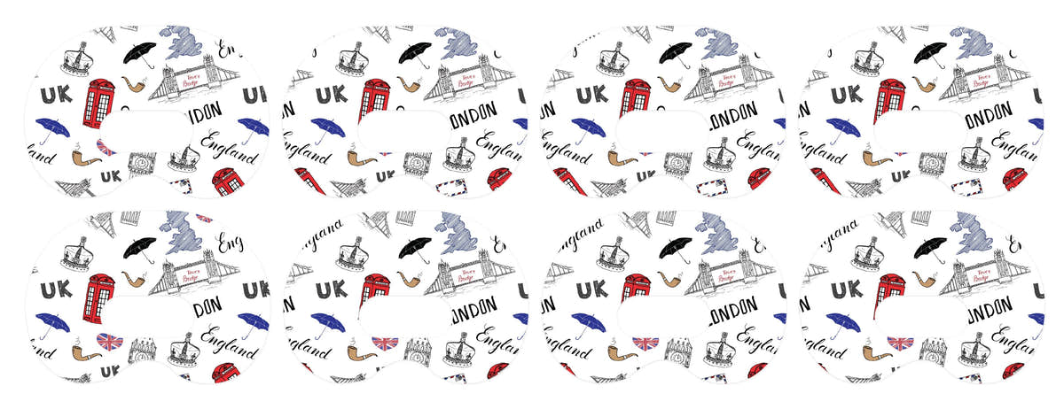 London Doodles Medtronic Guardian Connect Patch Tape - Pump Peelz London Doodles Medtronic Guardian Connect Patch Tape - Pump Peelz