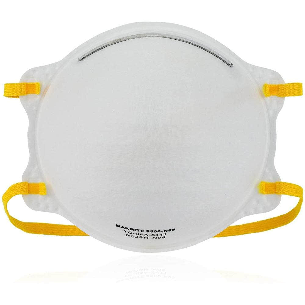 Makrite 240pcs 9500 Disposable Particulate Respirator N95 Face Mask, Regular Size Makrite 240pcs 9500 Disposable Particulate Respirator N95 Face Mask, Regular Size
