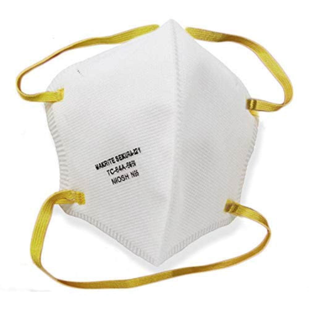 Makrite 480pcs Sekura N95 Foldable Particulate Respirator Mask, Regular Size Makrite 480pcs Sekura N95 Foldable Particulate Respirator Mask, Regular Size