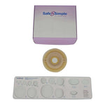 Safe N Simple 2-Piece Wafer Extended Wear Convex with Tape Collar Beige 57mm 2 1/4" Flange, Pre Cut Stoma Opening (40 Count) Safe N Simple 2-Piece Wafer Extended Wear Convex with Tape Collar Beige 57mm 2 1/4" Flange, Pre Cut Stoma Opening (40 Count)