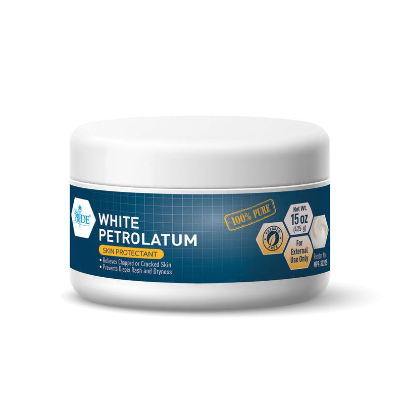 MedPride White Petrolatum Skin Protectant, 15oz. Jars - 12/cs. (12 Count) MedPride White Petrolatum Skin Protectant, 15oz. Jars - 12/cs. (12 Count)