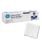 MedPride Non-Sterile Cotton Filled Gauze Sponges 2" x 2", 8Ply - 200/Box, Case of 25 (5000 Count) MedPride Non-Sterile Cotton Filled Gauze Sponges 2" x 2", 8Ply - 200/Box, Case of 25 (5000 Count)