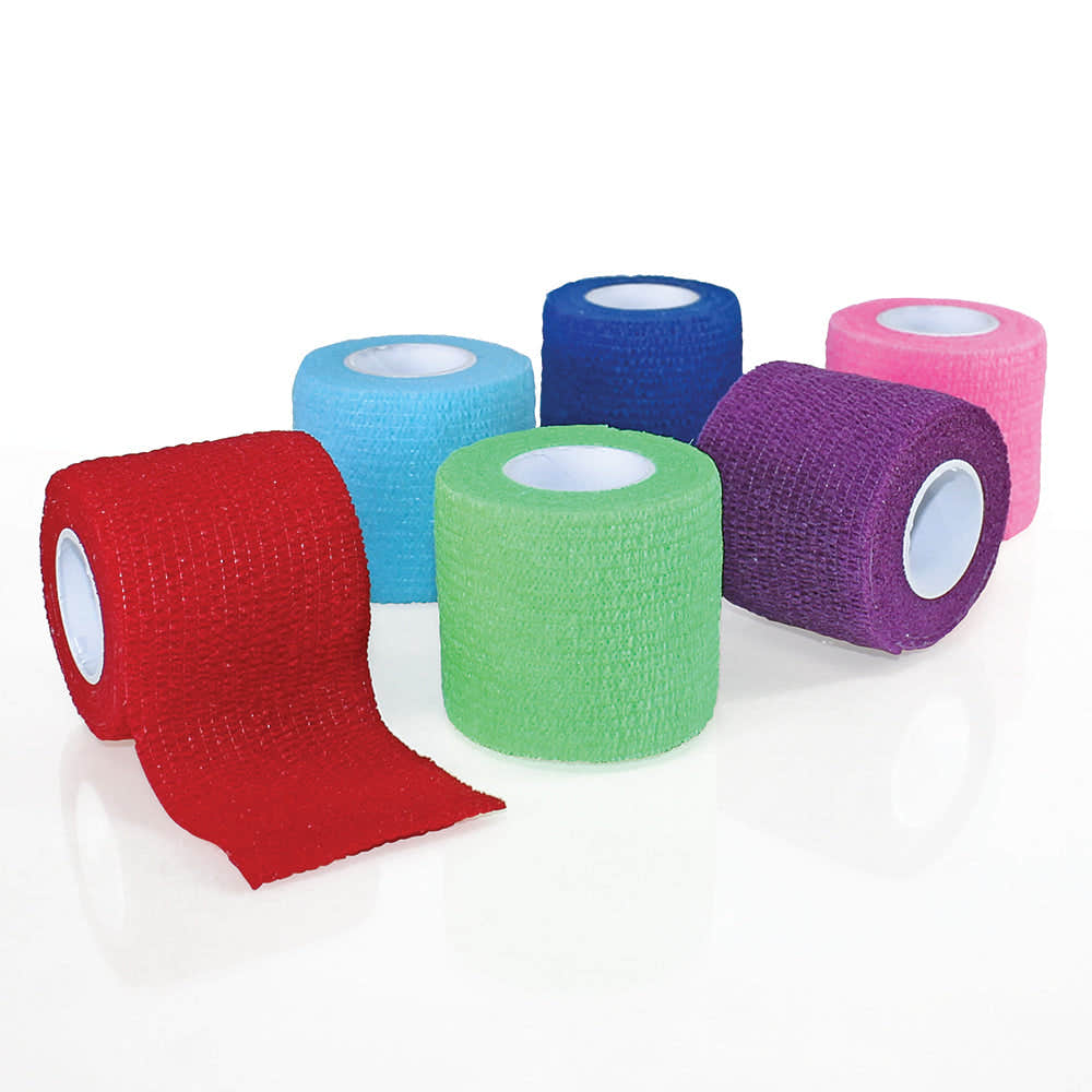 Medpride Self-Adherent Wrap, 2"x5" yds. - Rainbow - Latex Free, (6 colors), Case of 36 Medpride Self-Adherent Wrap, 2"x5" yds. - Rainbow - Latex Free, (6 colors), Case of 36
