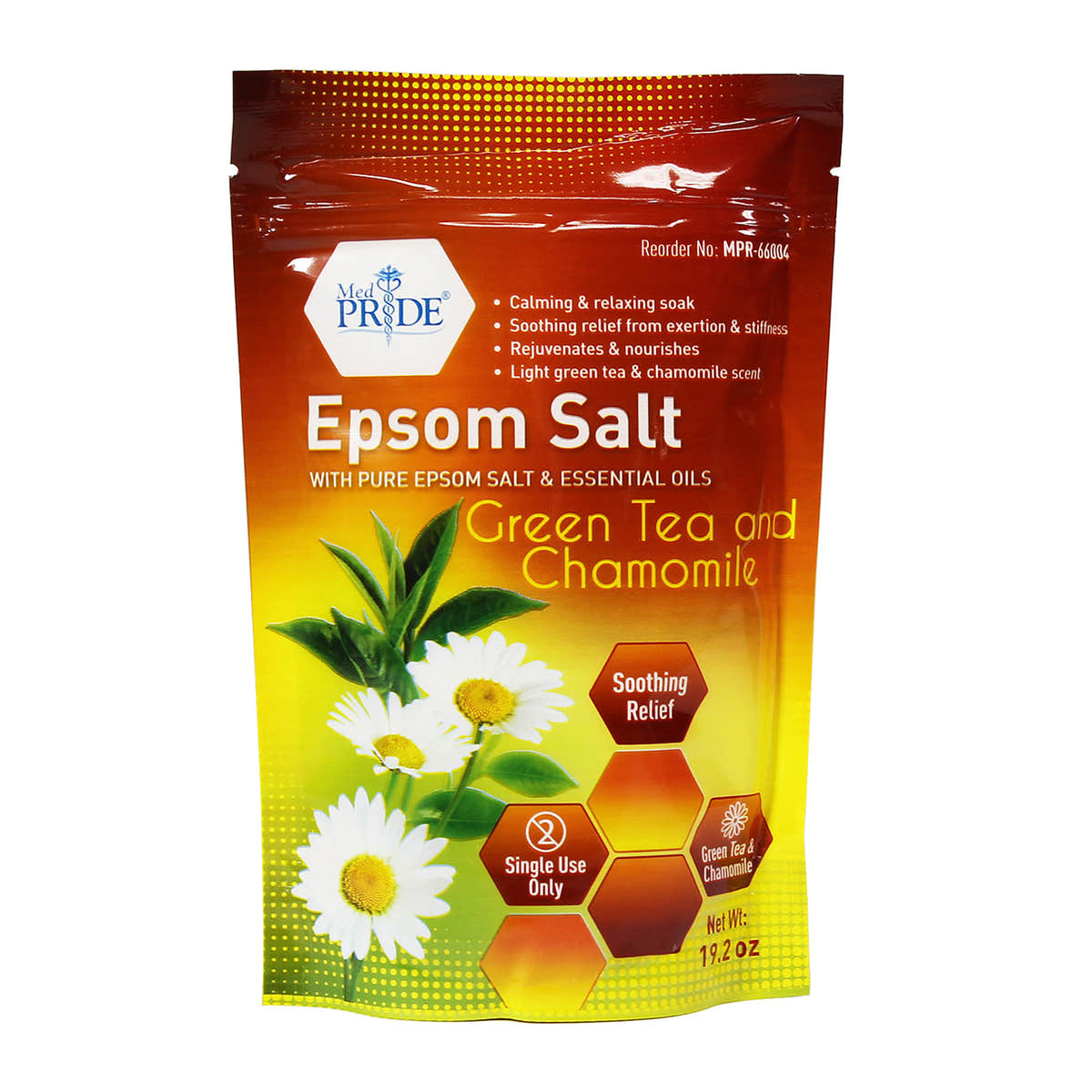 MedPride Epsom Salt, Relaxing Foot Bath Soak with Essential Oils, 19.2 oz. - Case of 12 MedPride Epsom Salt, Relaxing Foot Bath Soak with Essential Oils, 19.2 oz. - Case of 12