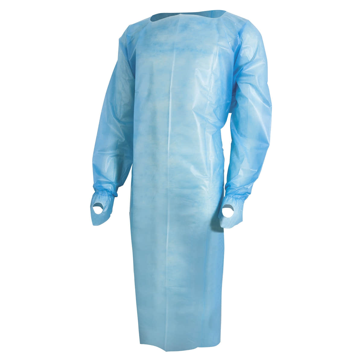 MedPride Protective Poly Gown with Thumb Hooks, Universal Fit - 10 Gowns/Pack, Case of 10 (100 Count) MedPride Protective Poly Gown with Thumb Hooks, Universal Fit - 10 Gowns/Pack, Case of 10 (100 Count)