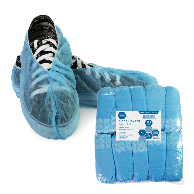 Medpride Non-Skid Shoe Covers - 100/Pack, Case of 3 Medpride Non-Skid Shoe Covers - 100/Pack, Case of 3