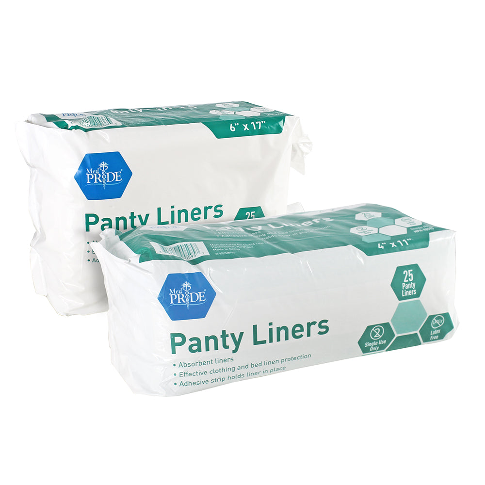 MedPride Premium Ultra Absorbent Panty Liners - 21 gram, 4" x 11" - 10 Pack of 25 (250 Count) MedPride Premium Ultra Absorbent Panty Liners - 21 gram, 4" x 11" - 10 Pack of 25 (250 Count)