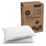 MedPride 20"x26" Single Use Personal Pillow, Polymer Fill Disposable Bed Pillows - 12 Count MedPride 20"x26" Single Use Personal Pillow, Polymer Fill Disposable Bed Pillows - 12 Count