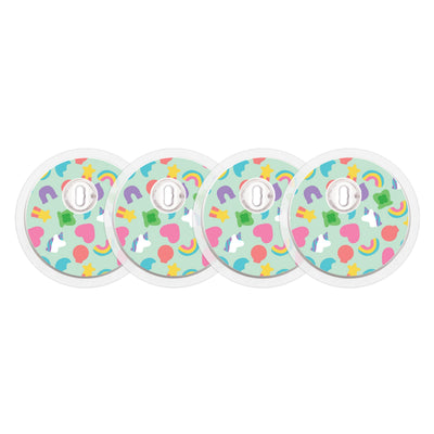Marshmallow Charms Sticker Designed for the FreeStyle Libre 3 Plus & Lingo Sensor Marshmallow Charms Sticker Designed for the FreeStyle Libre 3 Plus & Lingo Sensor