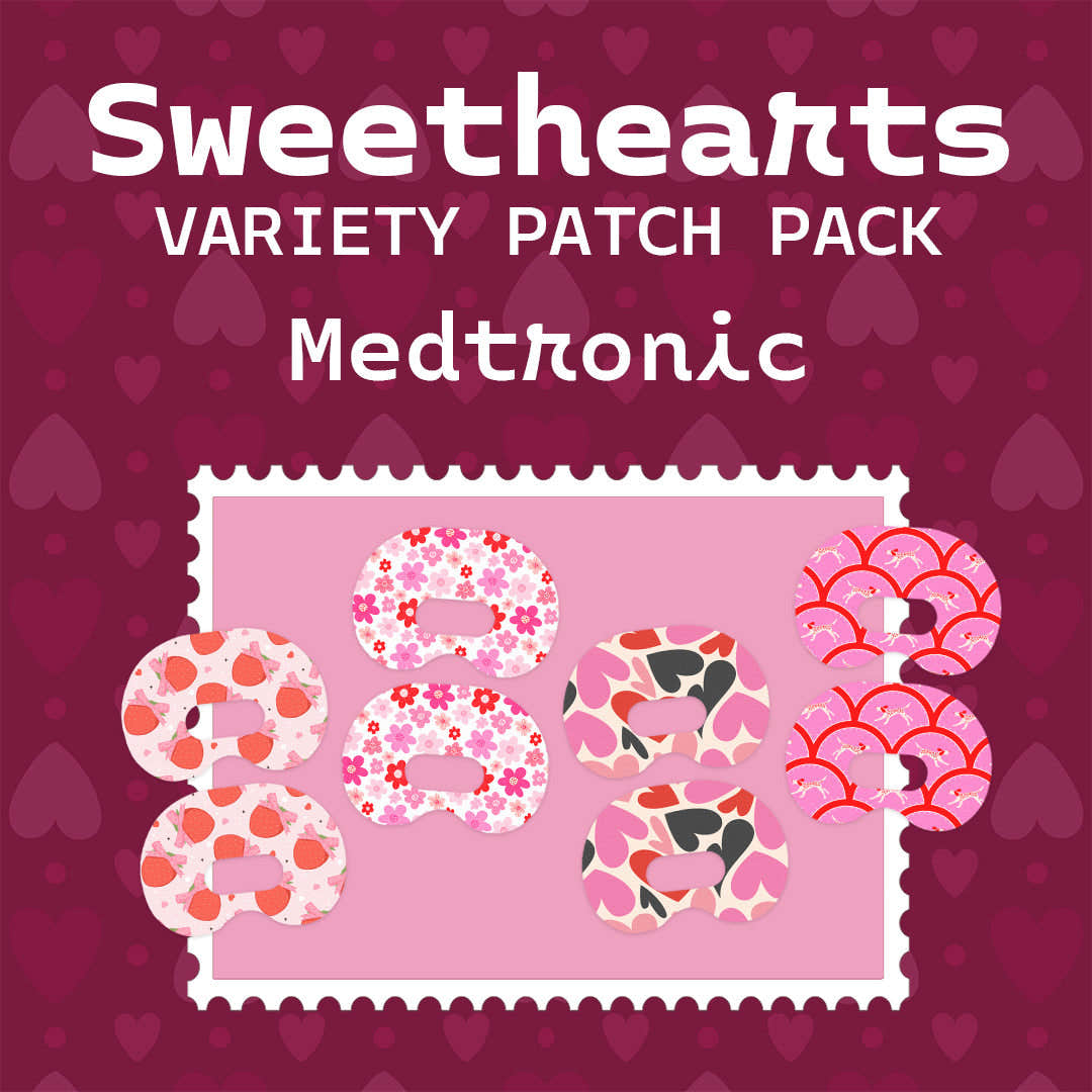 Sweethearts Variety Medtronic Guardian Connect Patch Tape - Pump Peelz Sweethearts Variety Medtronic Guardian Connect Patch Tape - Pump Peelz