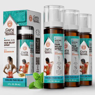 Menthol with Magnesium Spray for Pain Relief - Pack of 3 Menthol with Magnesium Spray for Pain Relief - Pack of 3