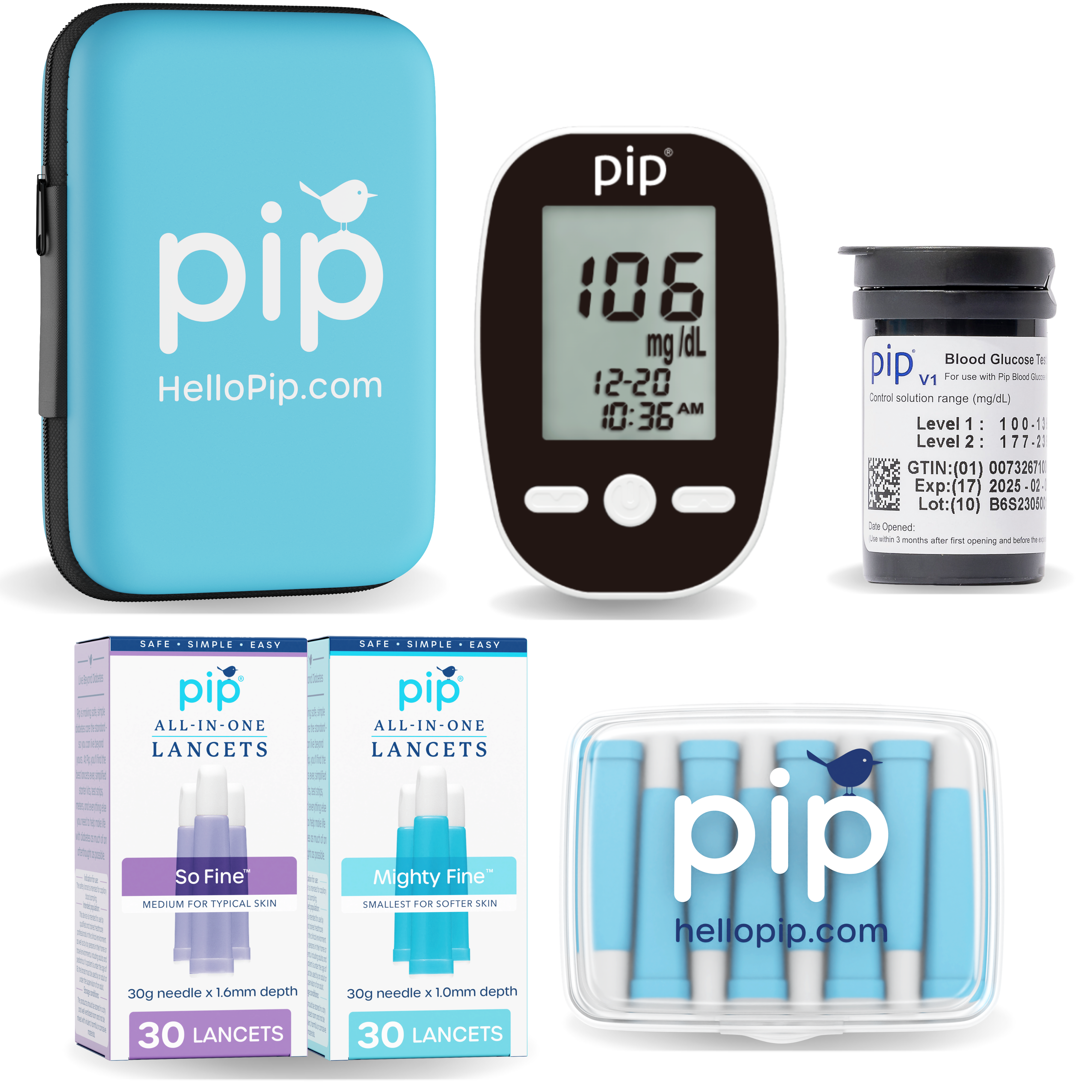 Pip Blood Glucose Meter Kit Pip Blood Glucose Meter Kit