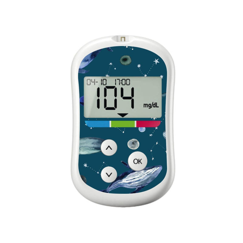 Midnight Whales for OneTouch Verio Flex Glucometer Midnight Whales for OneTouch Verio Flex Glucometer